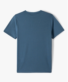 tee-shirt garcon a manches courtes et imprime graphique bleu tee-shirtsD013001_3