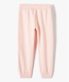 pantalon de jogging fille en molleton chaud rose pantalonsD015501_3