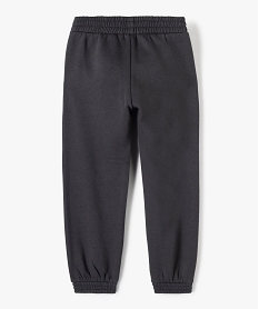 pantalon de jogging fille en molleton chaud gris pantalonsD015601_3
