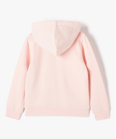 sweat fille zippe a capuche rose sweatsD018201_4