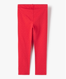 legging fille long en molleton imprime rouge pantalonsD022201_3