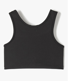 debardeur de sport fille court imprime gris tee-shirtsD028001_3