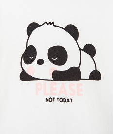 tee-shirt fille a manches longues motif animal en velours beige tee-shirtsD028801_2