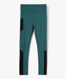 GEMO Legging de sport fille avec détails résille Vert