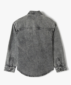 veste en jean fille bas arrondi gris blousons et vestesD038601_3