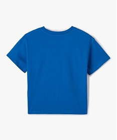 tee-shirt fille a manches courtes avec inscription  –  camps united bleu tee-shirtsD043701_4