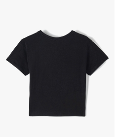 tee-shirt fille a manches courtes imprime bulma - dragon ball noir tee-shirtsD044001_3