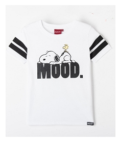 GEMO Tee-shirt fille avec motif Snoopy et paillettes - Peanuts Blanc