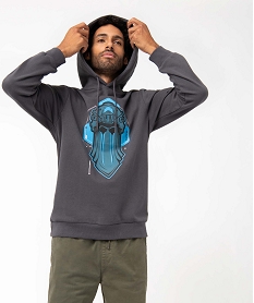 sweat homme a capuche avec motif xxl - call of duty grisD047201_1