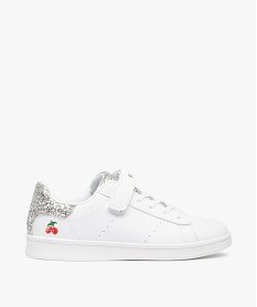 GEMO Baskets fille à détails pailletés – Le temps des cerises blanc standard