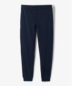 pantalon de jogging avec interieur molletonne garcon bleu pantalonsD049401_3