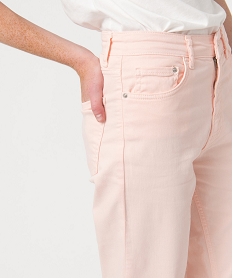 jean femme large avec finitions franges longueur 78eme rose pantalonsD054701_2