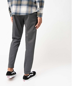 pantalon de costume homme en toile extensible longueur chevilles gris pantalonsD061201_3
