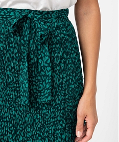 jupe femme plissee a motifs tachetes imprimeD062001_2