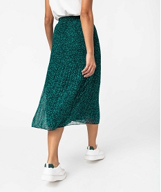 jupe femme plissee a motifs tachetes imprimeD062001_3