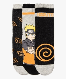 GEMO Chaussettes garçon à motifs (lot de 3) - Naruto Orange