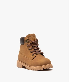 boots bebe garcon a col rembourre - les supaires orange bottes et chaussures montantesD230101_2