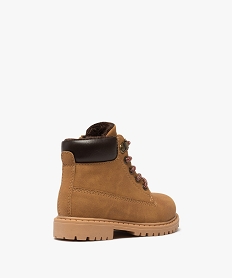 boots bebe garcon a col rembourre - les supaires orange bottes et chaussures montantesD230101_4