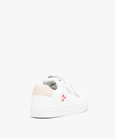 baskets bebe fille imprimees fleurs fermeture scratchs blanc baskets et tennisD233201_4