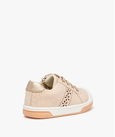 tennis bebe fille dessus mat et paillete beige baskets et tennisD233301_4