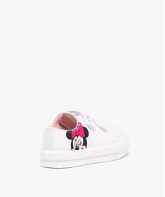 baskets bebe fille en toile imprimee etoiles - minnie blanc baskets et tennisD236001_4