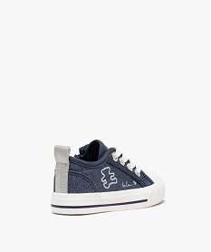 baskets bebe fille dessus denim brillant - lulucastagnette bleu baskets et tennisD236301_4