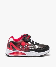 GEMO Baskets garçon colorées à semelle lumineuse - Spider-Man Noir
