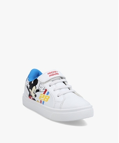 baskets garcon avec motif mickey mouse - disney blanc tennis en toile du 24 au 40D239001_2