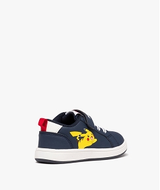 baskets garcon a tige basse en matiere mate - pokemon bleu baskets et tennisD239701_4