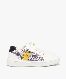 baskets garcon pikachu a lacets et scratch - pokemon blanc baskets et tennisD239801_1