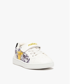 baskets garcon pikachu a lacets et scratch - pokemon blanc baskets et tennisD239801_2