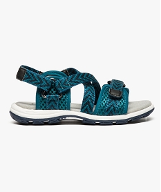 sandales de marche multibrides textile bleuD241001_1