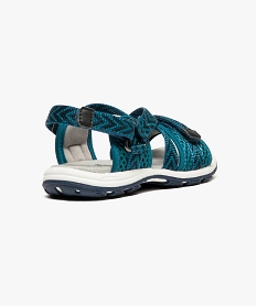 sandales de marche multibrides textile bleuD241001_4