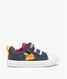 baskets garcon en toile imprimees pikachu – pokemon bleuD244701_1