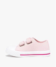 baskets fille en toile imprimee fermeture scratchs – minnie rose tennis en toileD244801_3