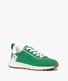 baskets garcon unies a lacets style retro running vert basketsD247101_2