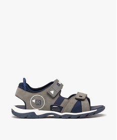 GEMO Sandales sport garçon à brides scratch - Redskins gris standard