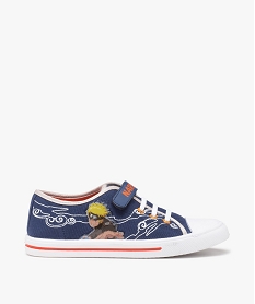 baskets garcon en toile imprimee a bout renforce - naruto bleu tennis en toile du 24 au 40D249401_1