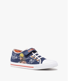 baskets garcon en toile imprimee a bout renforce - naruto bleu tennis en toile du 24 au 40D249401_2