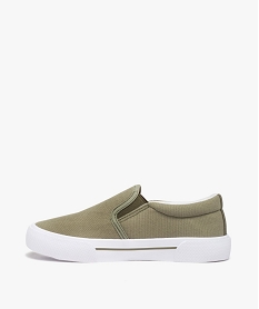 slip-on garcon en toile unie a col elastique vertD250001_3