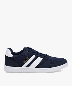 baskets homme style casual bicolores a lacets bleu baskets et tennisD256901_1