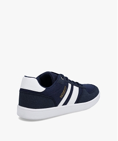 baskets homme style casual bicolores a lacets bleu baskets et tennisD256901_4