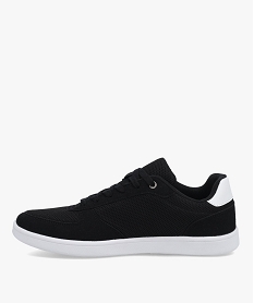 baskets homme style casual bicolores a lacets noirD257001_3