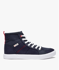 GEMO Baskets homme mid-cut en toile unie – Camps United bleu chine