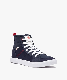 baskets homme mid-cut en toile unie - camps united bleuD259501_2