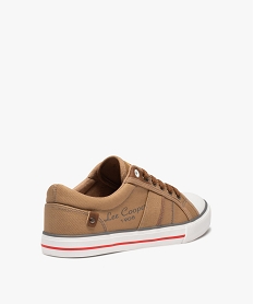 baskets homme en toile delavee – lee cooper orange baskets et tennisD262301_4