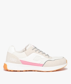 GEMO Baskets femme retro running à lacets - Camps United gris standard