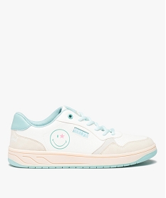 GEMO Tennis femme style rétro à lacets – Smiley World Rouge
