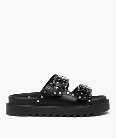POLO BLANC RAYE MULE NOIR:30381180096-Synthetique/Synthetique/Tpr/Synthetique/