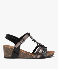NU-PIED MARINE / ROUGE SANDALE NOIR:30383320144-Synthetique/Synthetique/Elastomere/Synthetique/